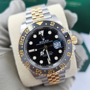 Rolex GMT-Master II, 40mm, Oystersteel and 18k Yellow Gold, Ref# 126713GRNR-0001 1:1