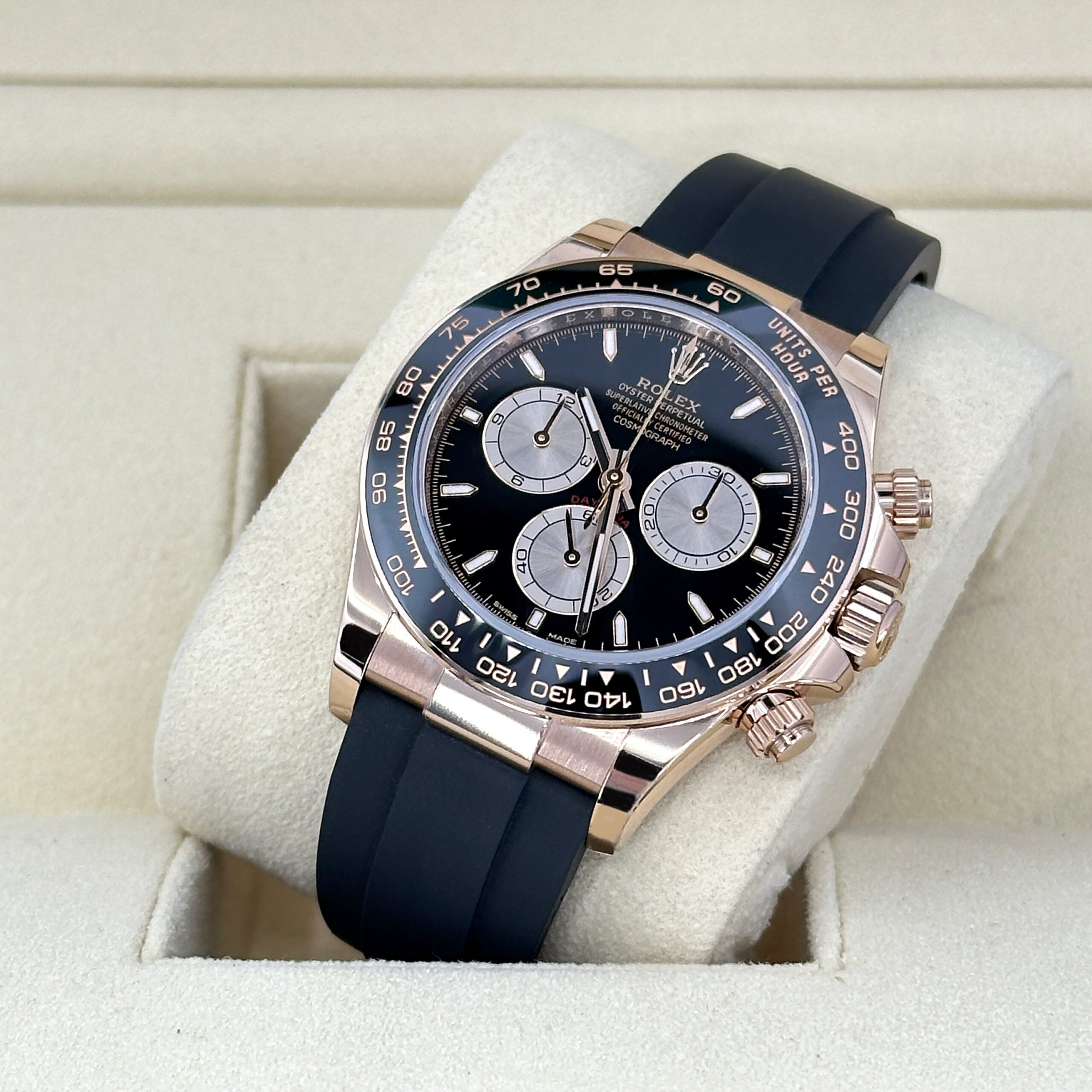 Rolex Cosmograph Daytona 40mm, 18k Everose Gold, Ref# 126515ln-0002 1:1