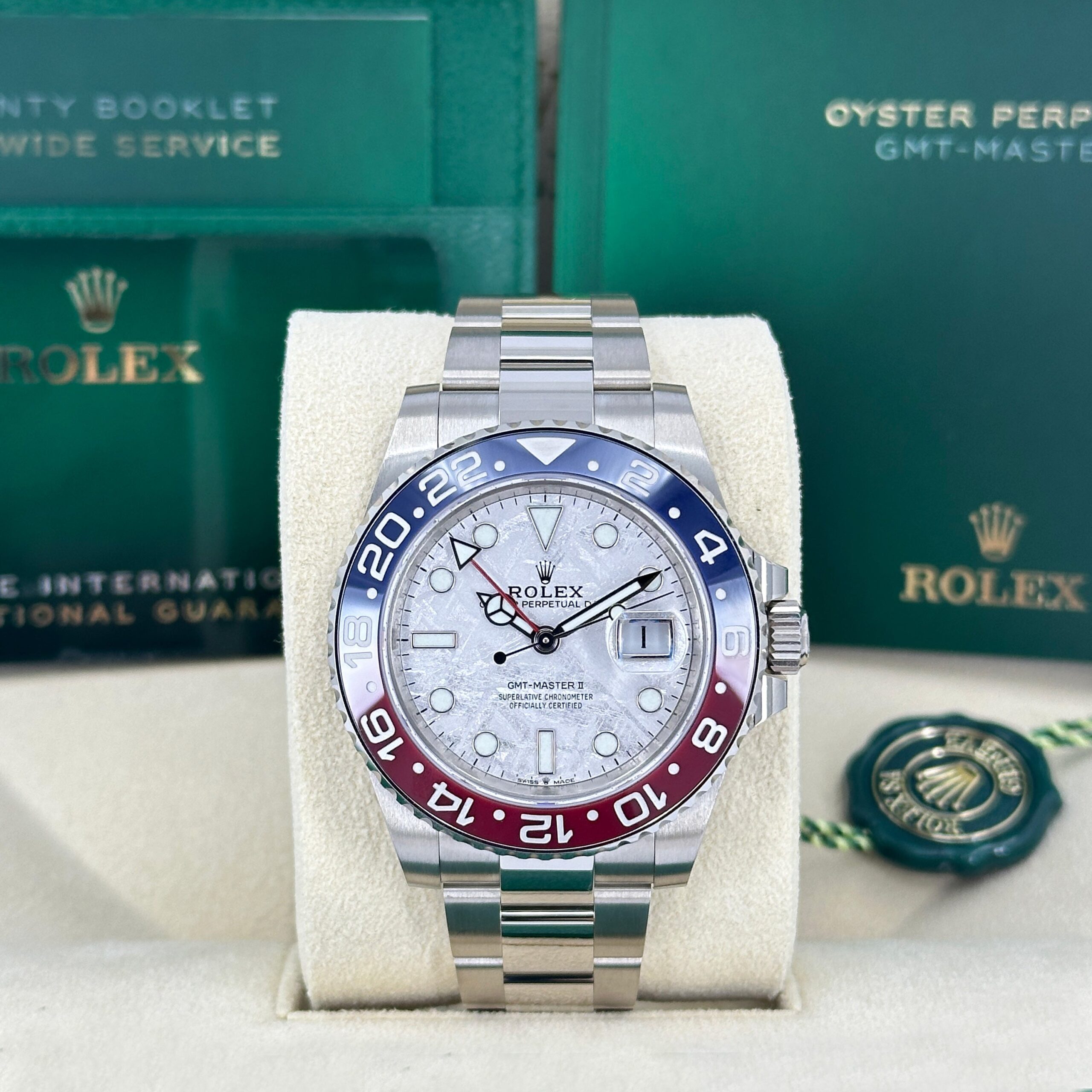Rolex GMT-Master II 18 ct white gold Ref# 126719BLRO-0002 1:1