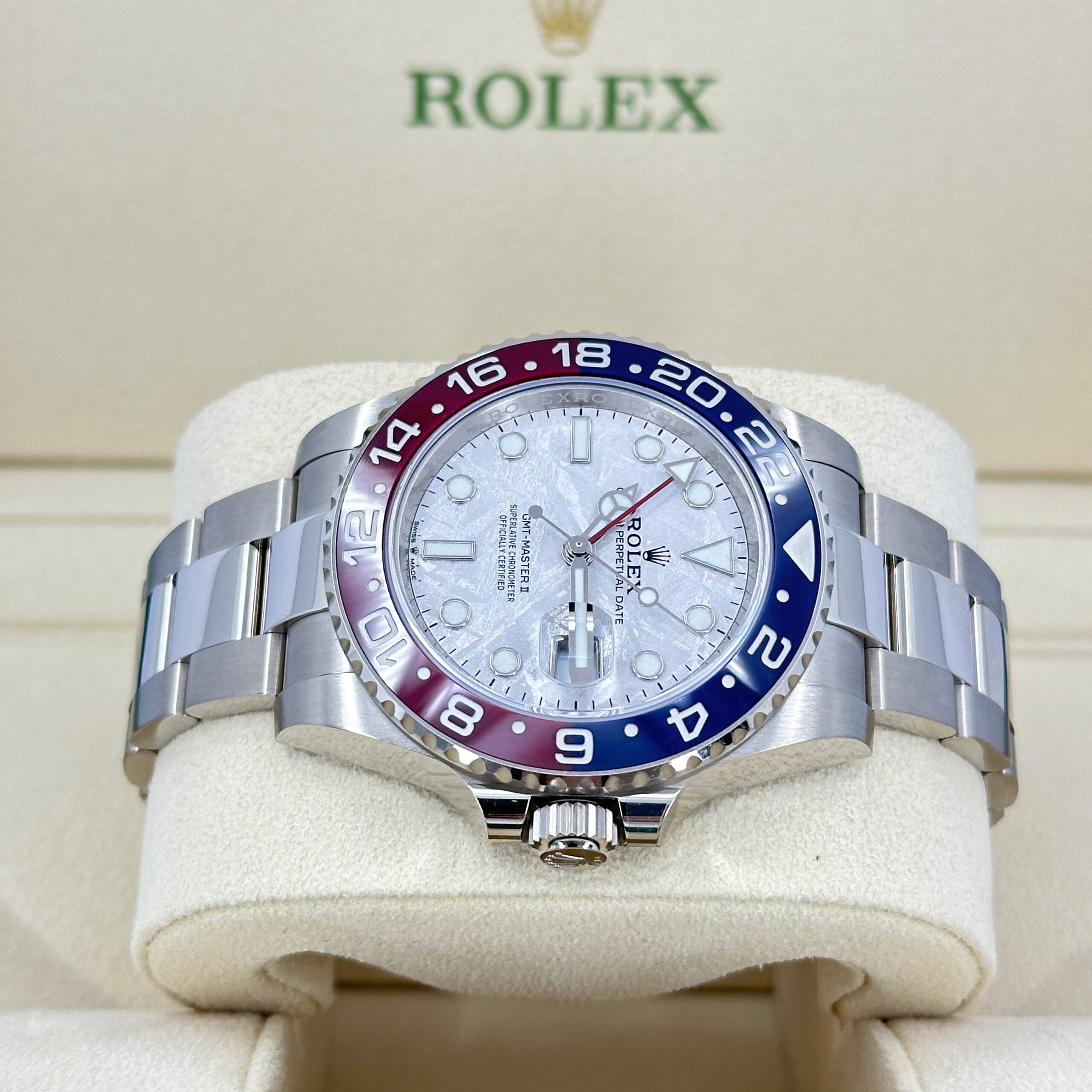 Rolex GMT-Master II 18 ct white gold Ref# 126719BLRO-0002 1:1