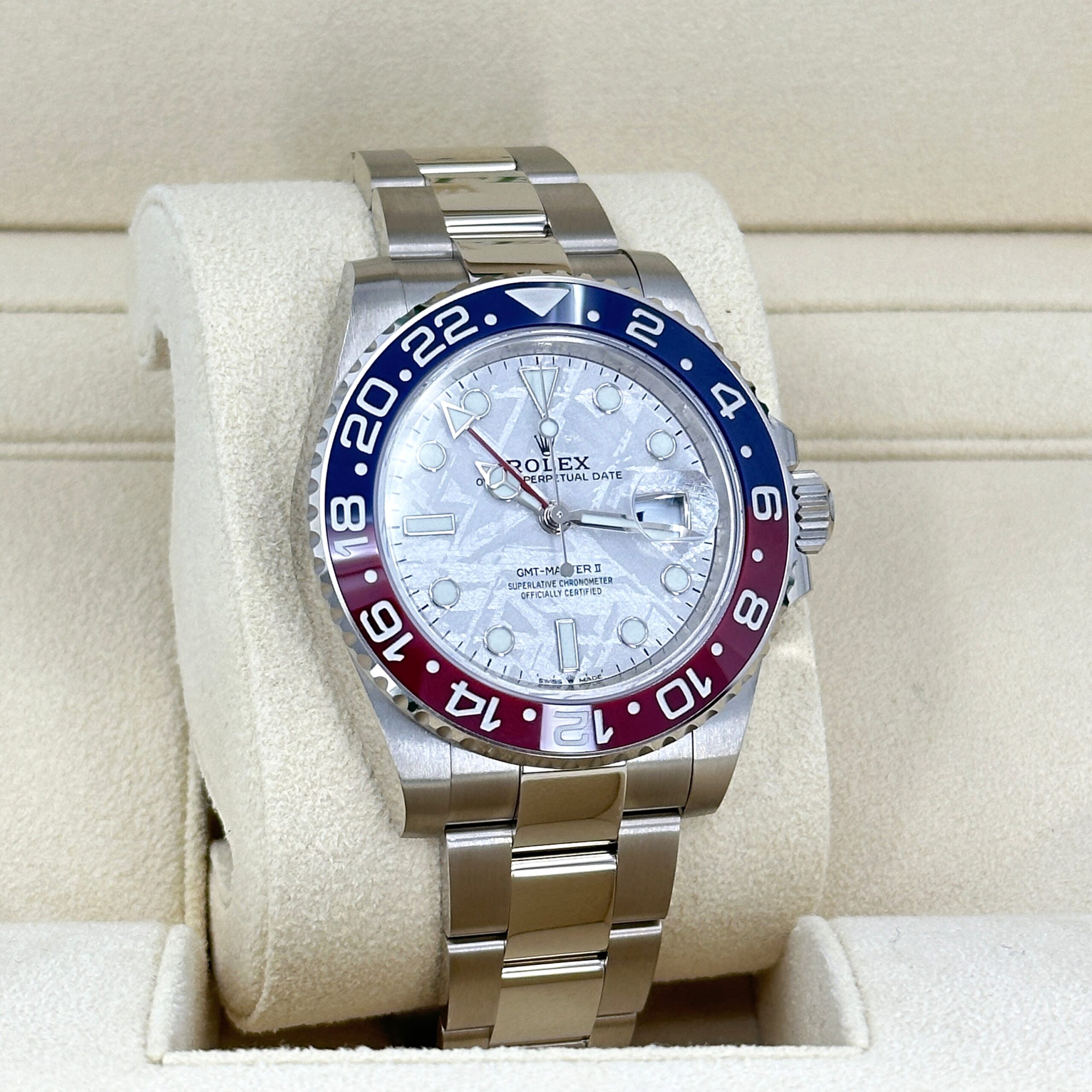 Rolex GMT-Master II 18 ct white gold Ref# 126719BLRO-0002 1:1
