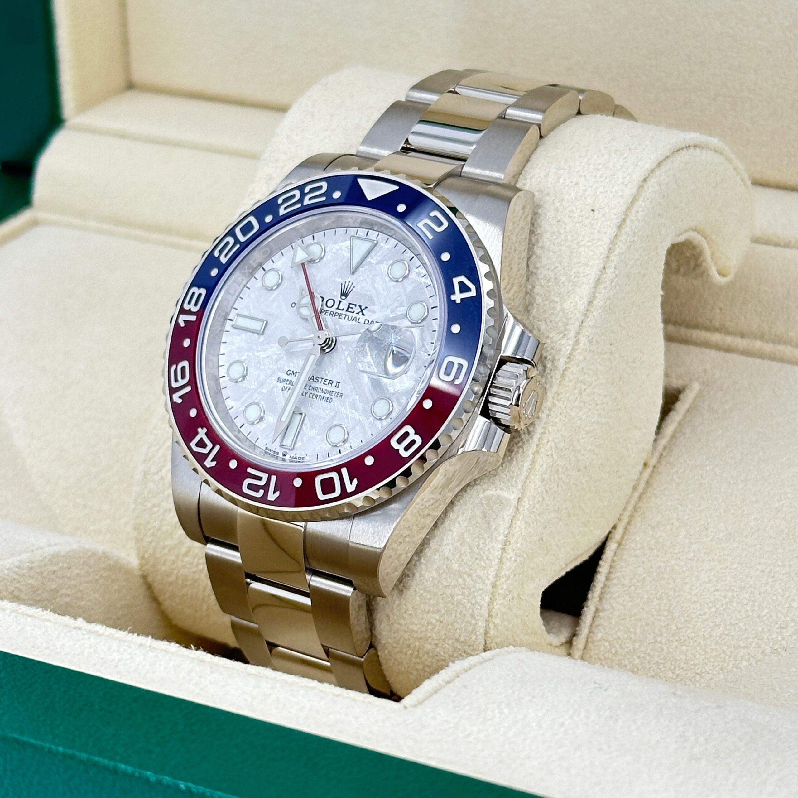 Rolex GMT-Master II 18 ct white gold Ref# 126719BLRO-0002 1:1
