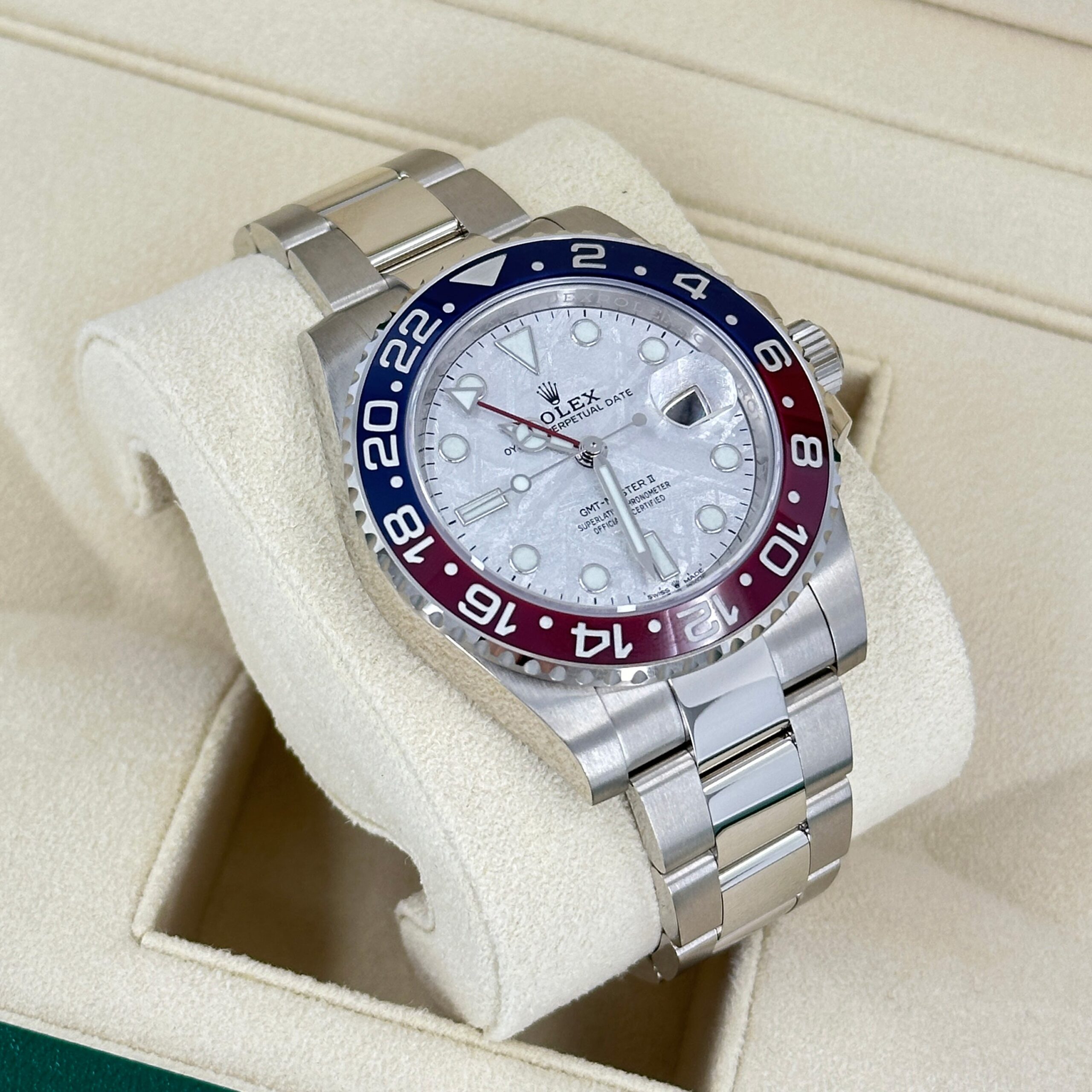 Rolex GMT-Master II 18 ct white gold Ref# 126719BLRO-0002 1:1