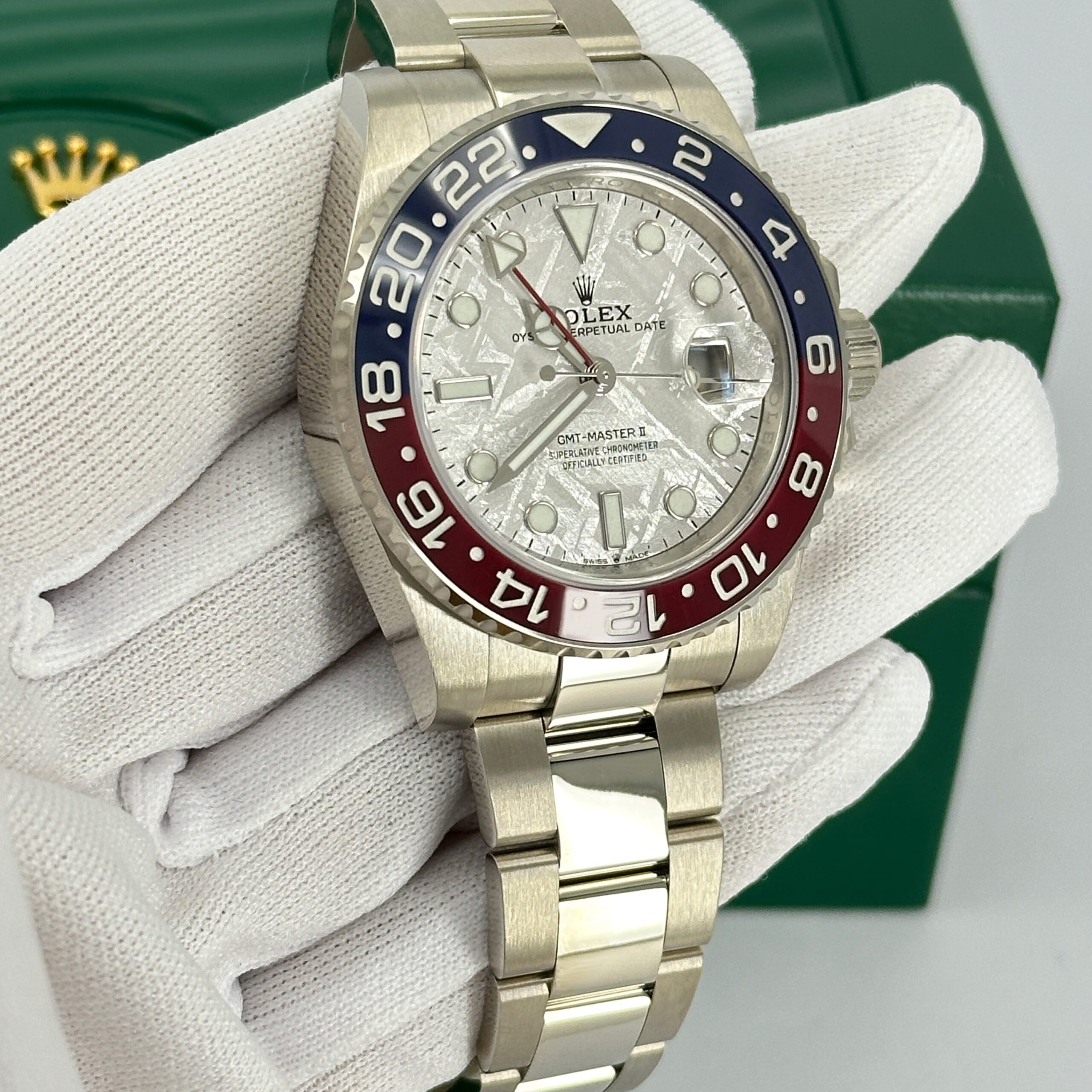 Rolex GMT-Master II 18 ct white gold Ref# 126719BLRO-0002 1:1