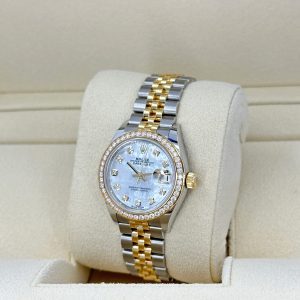 Rolex Lady-Datejust 28, Oystersteel and 18k Yellow Gold, Ref# 279383RBR-0019 1:1