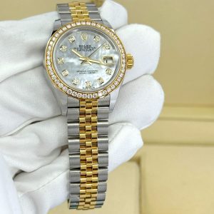 Rolex Lady-Datejust 28, Oystersteel and 18k Yellow Gold, Ref# 279383RBR-0019 1:1