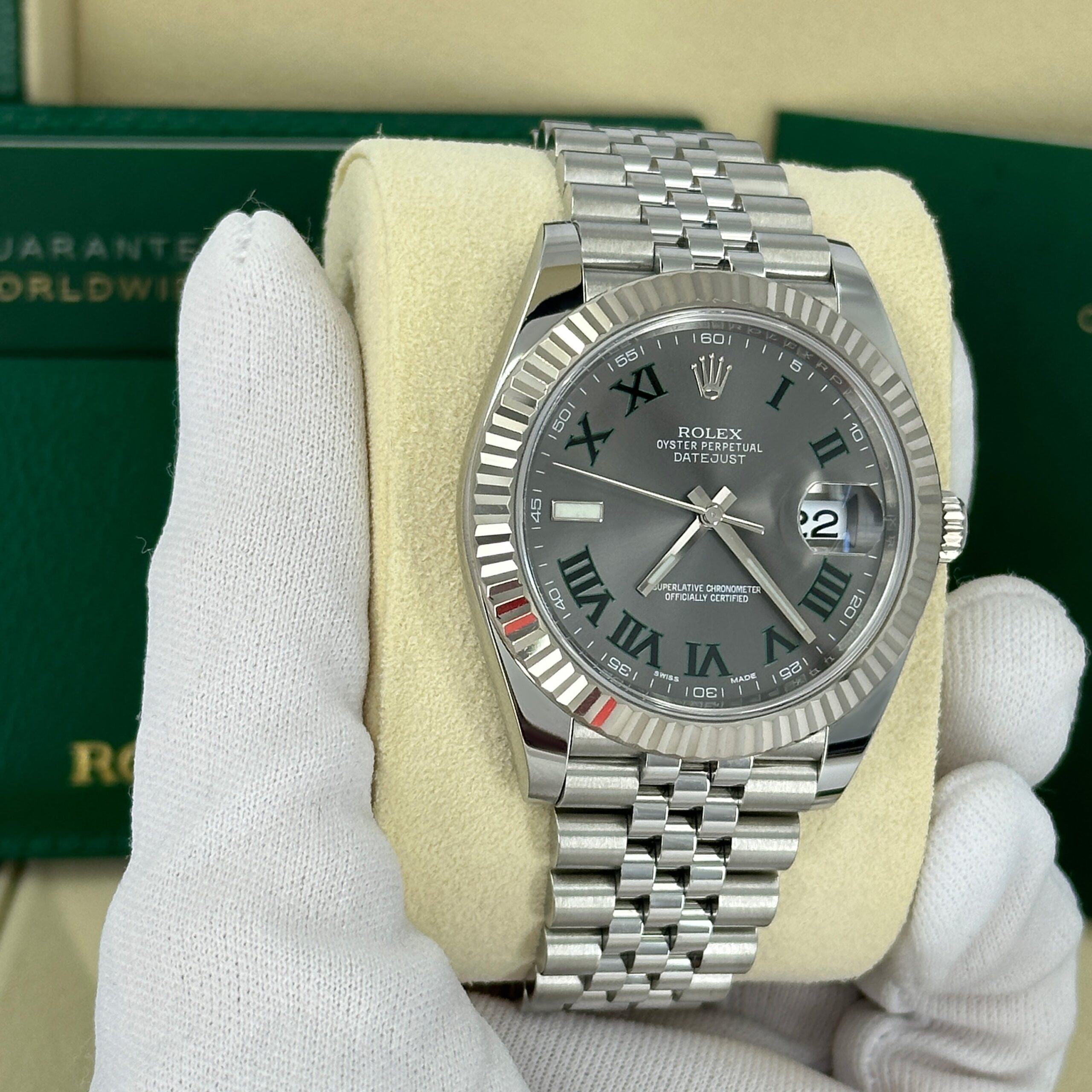 Rolex Datejust 41, Stainless Steel and 18k White Gold, 41mm, Ref# 126334-0022 1:1