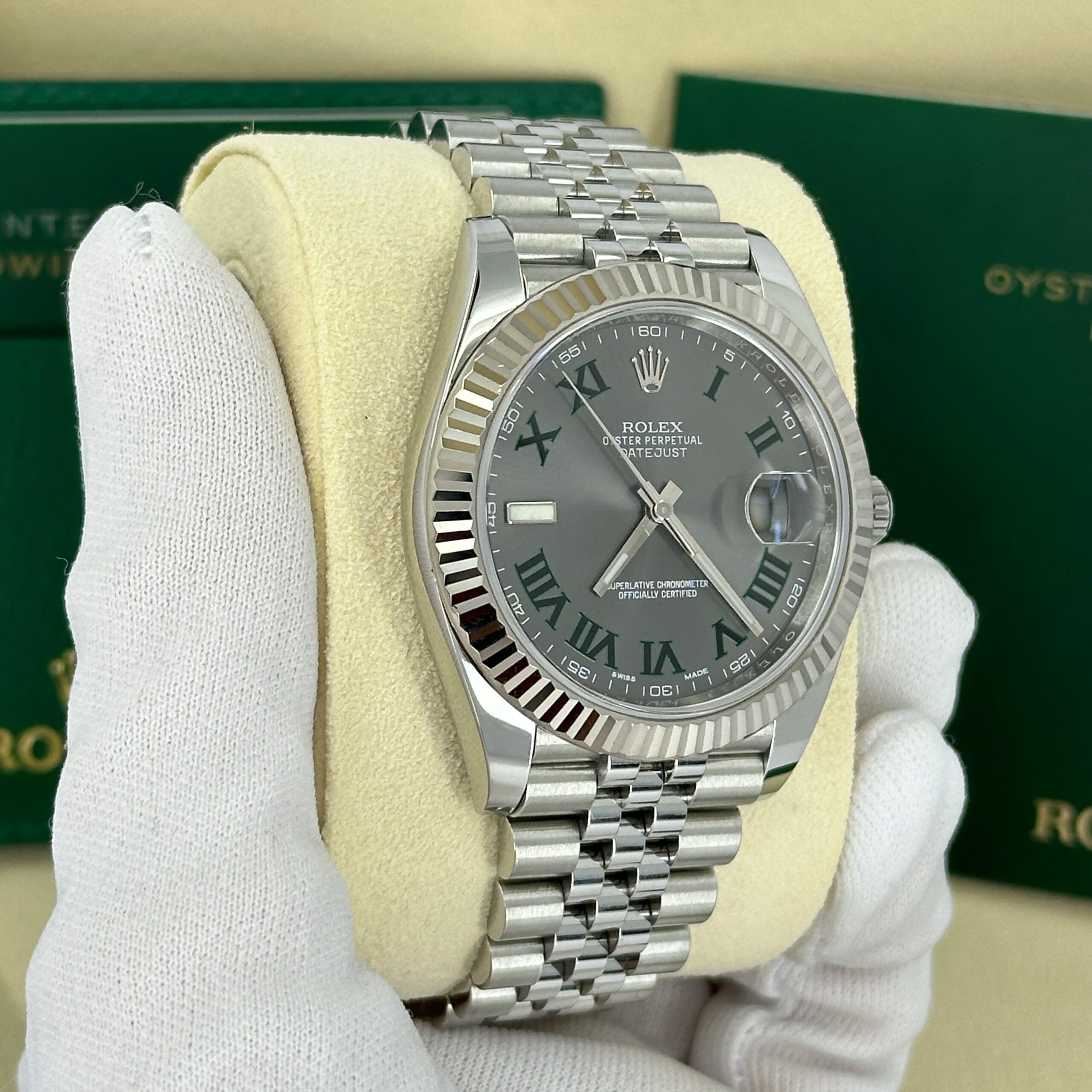 Rolex Datejust 41, Stainless Steel and 18k White Gold, 41mm, Ref# 126334-0022 1:1