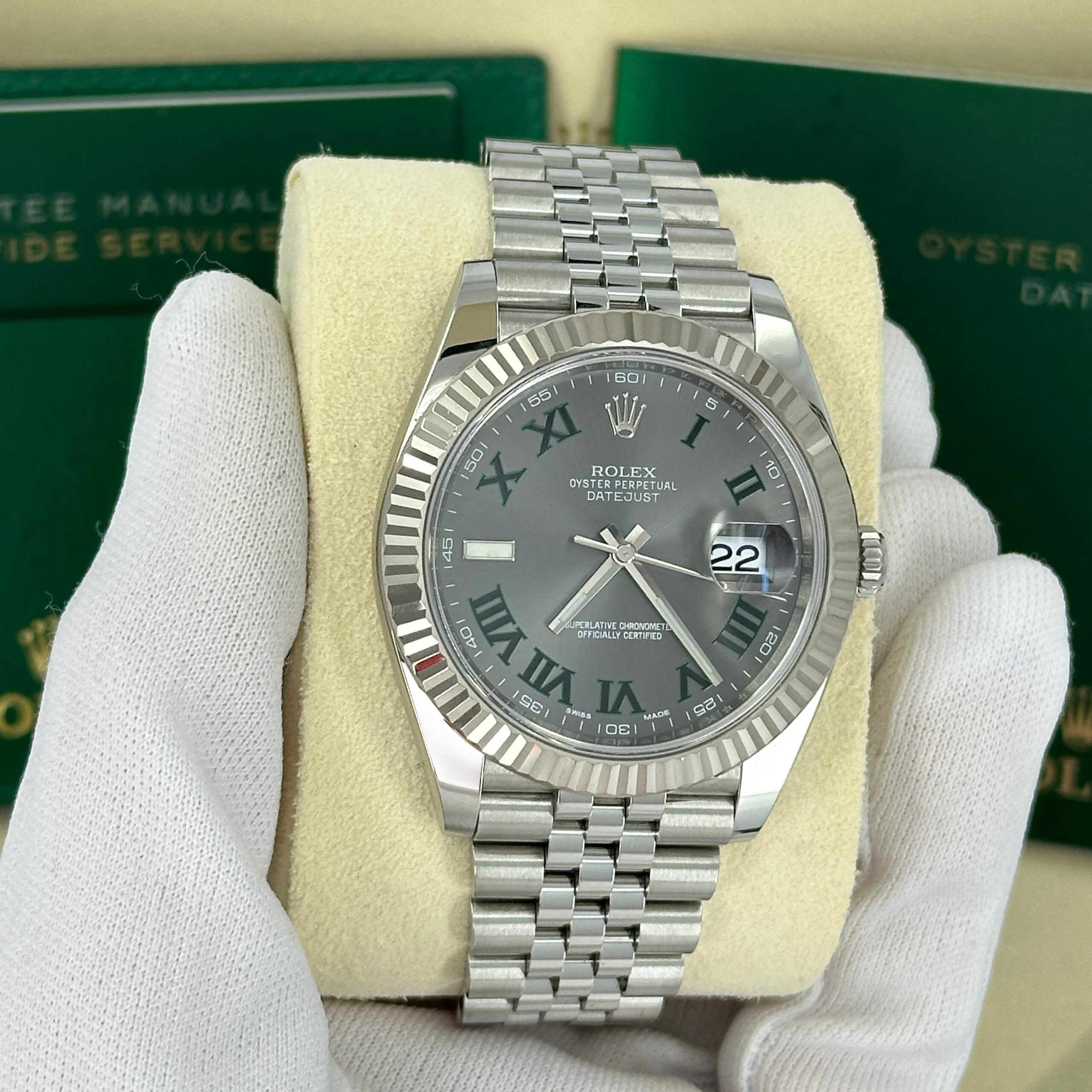 Rolex Datejust 41, Stainless Steel and 18k White Gold, 41mm, Ref# 126334-0022 1:1