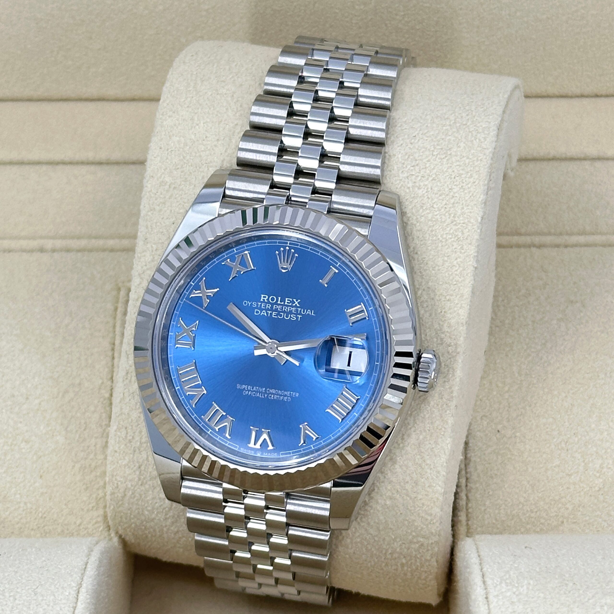 Rolex Datejust 41, Stainless Steel and 18k White Gold, 41mm, Ref# 126334-0026 1:1