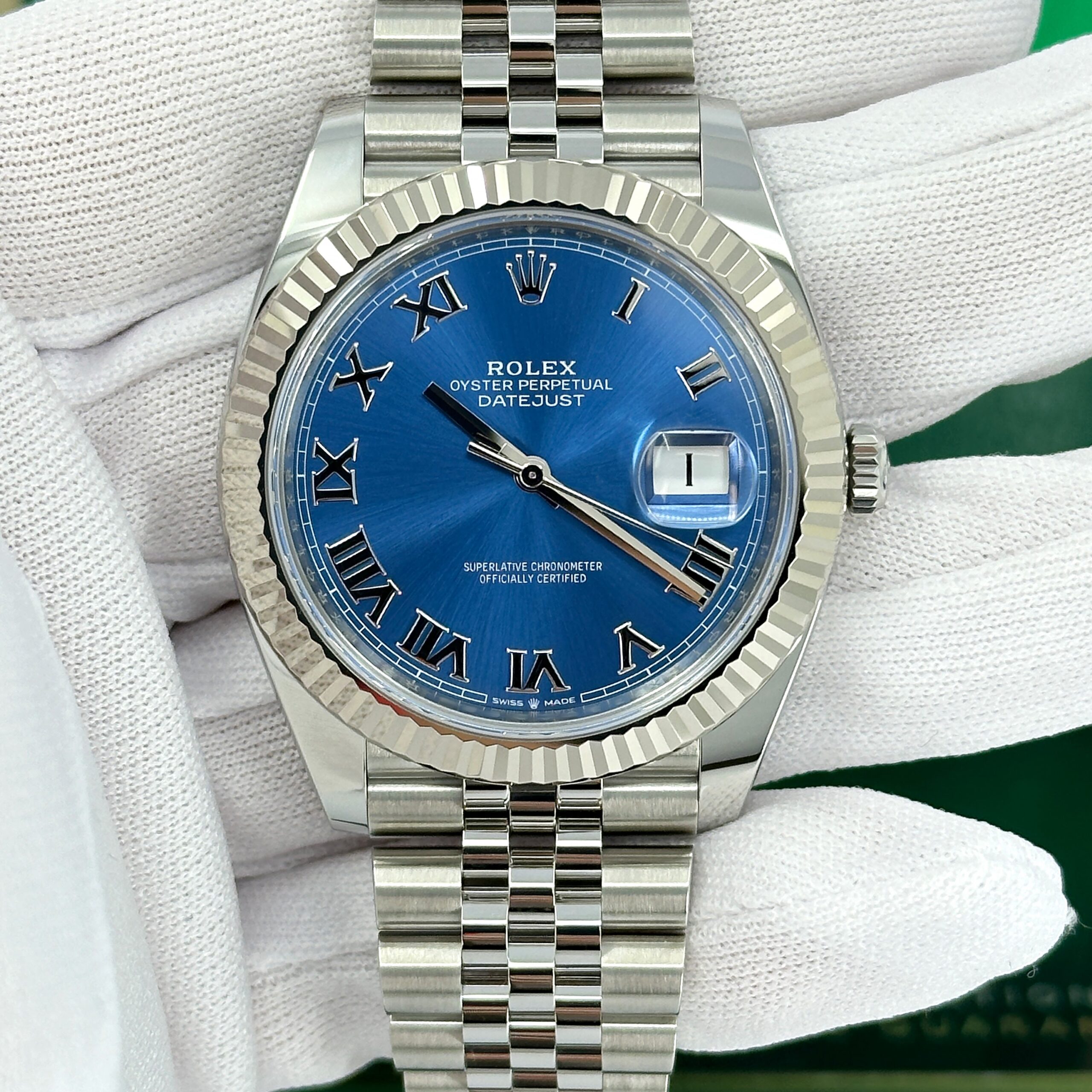 Rolex Datejust 41, Stainless Steel and 18k White Gold, 41mm, Ref# 126334-0026 1:1