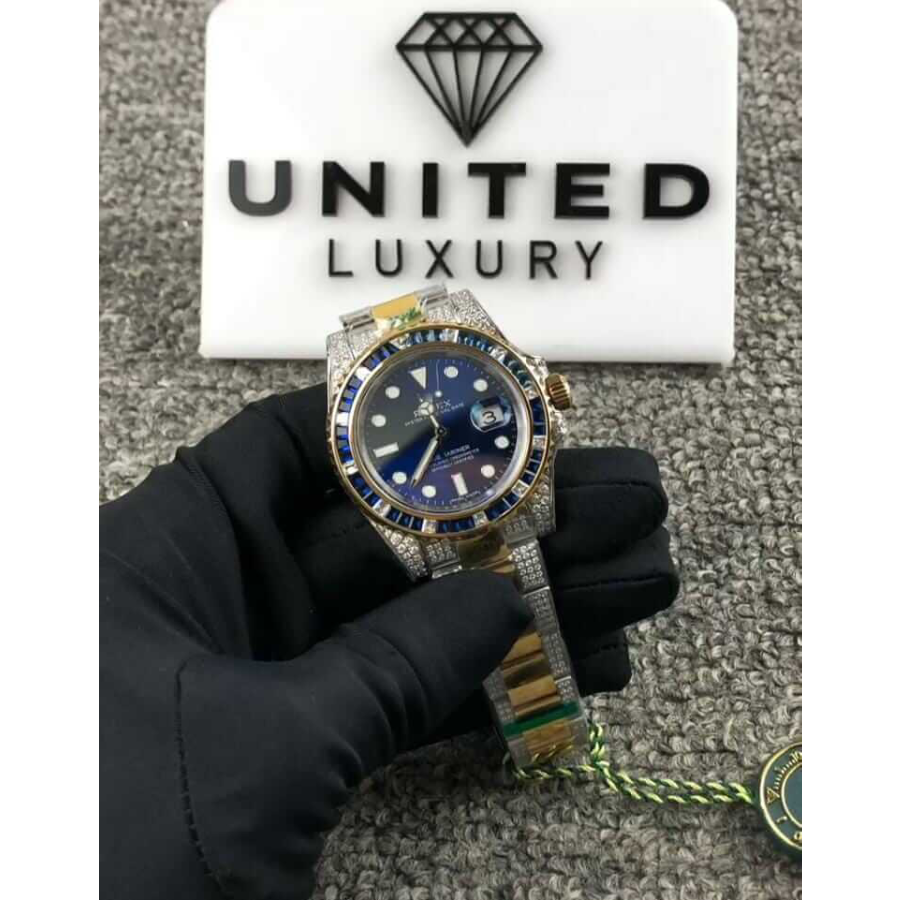 Rolex Submariner Date 18038 “Iced Out Blue Dial” Exact Quality 1:1
