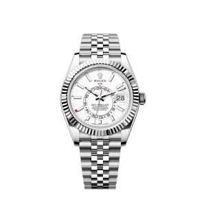 Rolex Sky-Dweller, 42mm, Oystersteel and 18k White Gold, White, Jubilee, Ref# 336934-0004 1:1