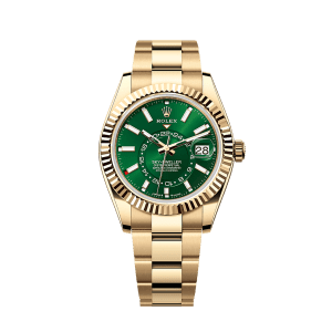 Unworn 2025, Rolex Sky-Dweller, 42mm, 18k Yellow Gold, Ref# 336938-0007, box & papers 1:1