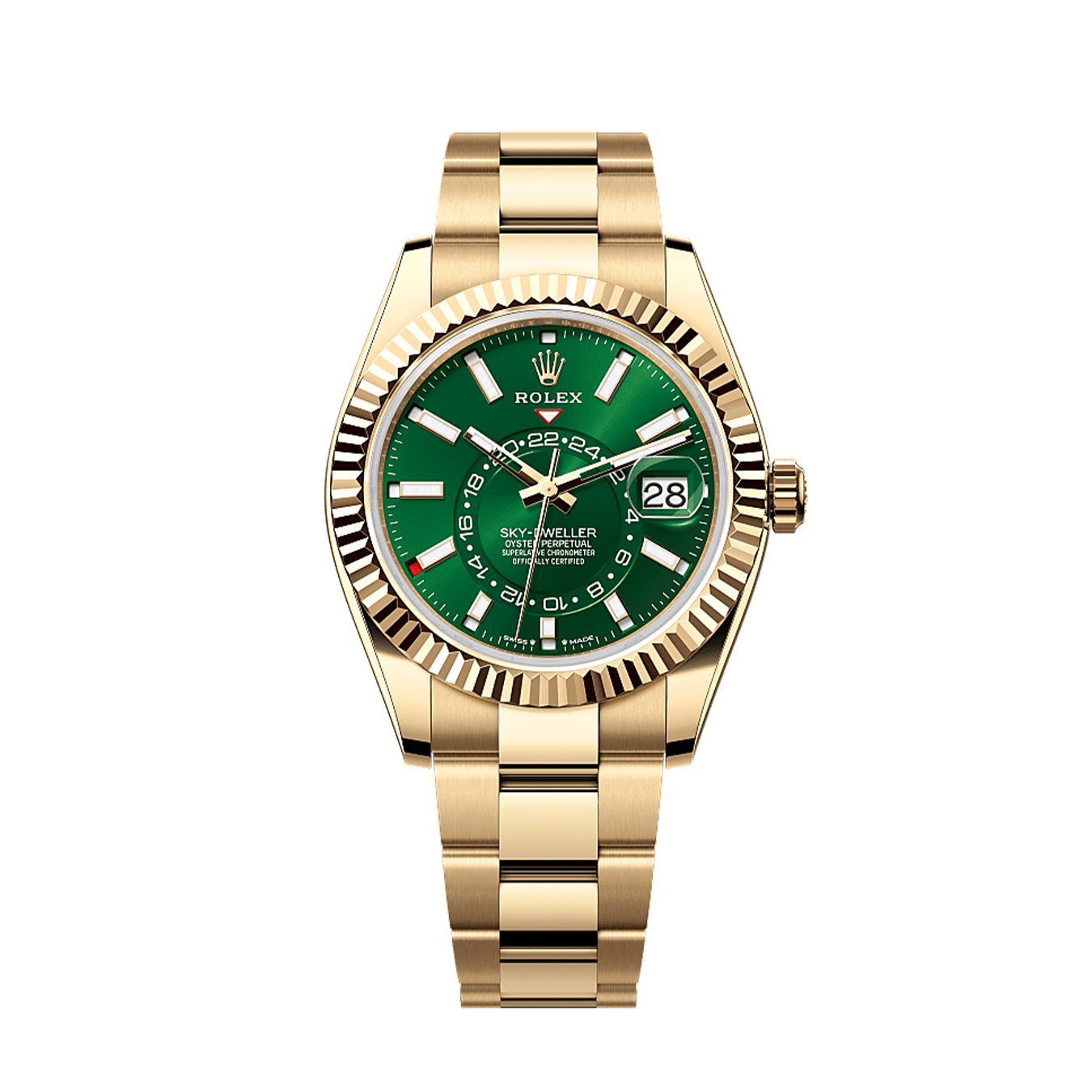 Unworn 2025, Rolex Sky-Dweller, 42mm, 18k Yellow Gold, Ref# 336938-0007, box & papers 1:1