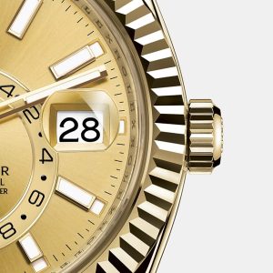 Rolex Sky-Dweller 42mm, 18k Yellow Gold, Ref# 326938-0003 1:1