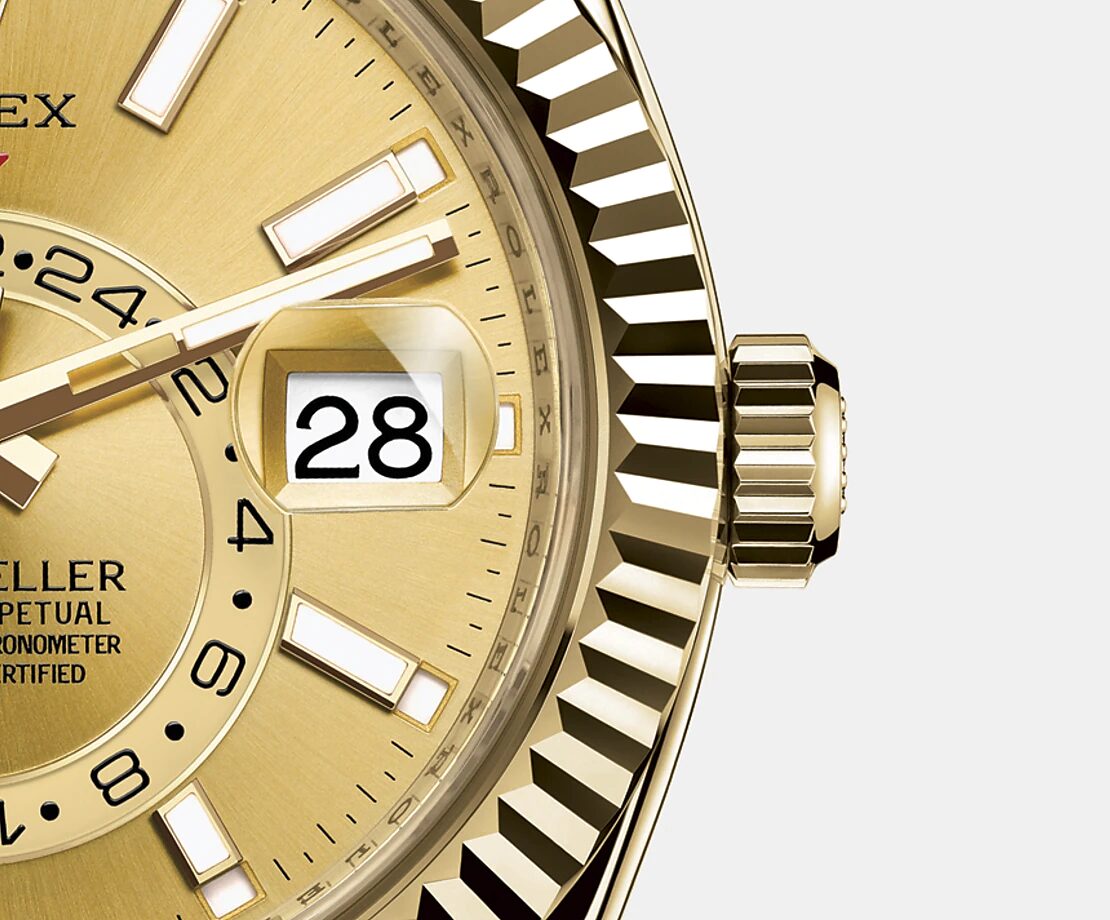 Rolex Sky-Dweller 42mm, 18k Yellow Gold, Ref# 326938-0003 1:1
