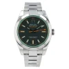 Milgauss Black Dial Green Crystal 40mm Men's Watch 116400GV-0001 1:1