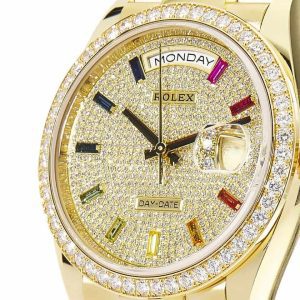 Rolex Day-Date 128348RBR “Pave Diamond Dial” Perfect Edition 1:1