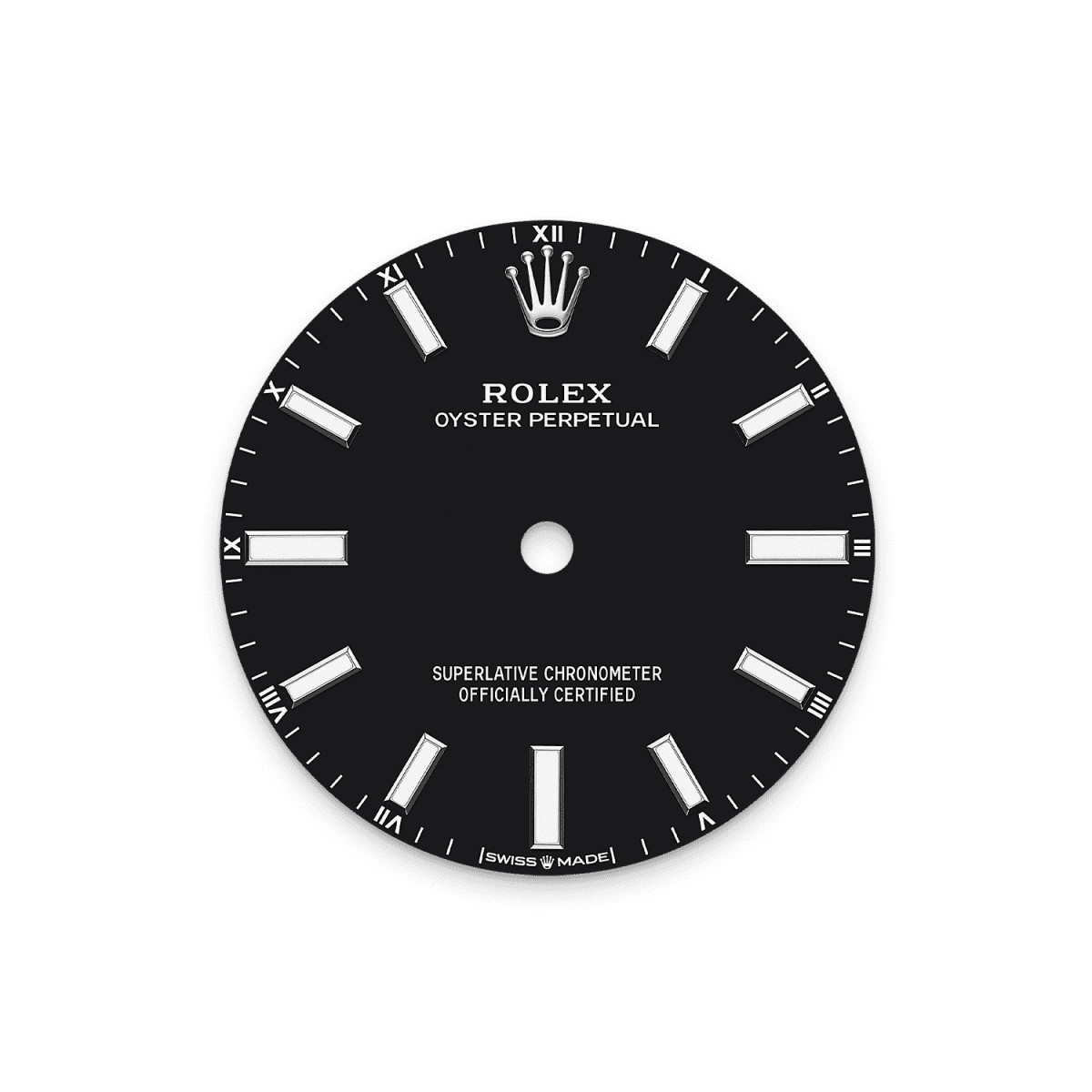 Unworn 2025, Rolex Oyster Perpetual, Oystersteel, 34mm, Black dial, Domed Oyster, Ref# 124200-0010, box and papers 1:1