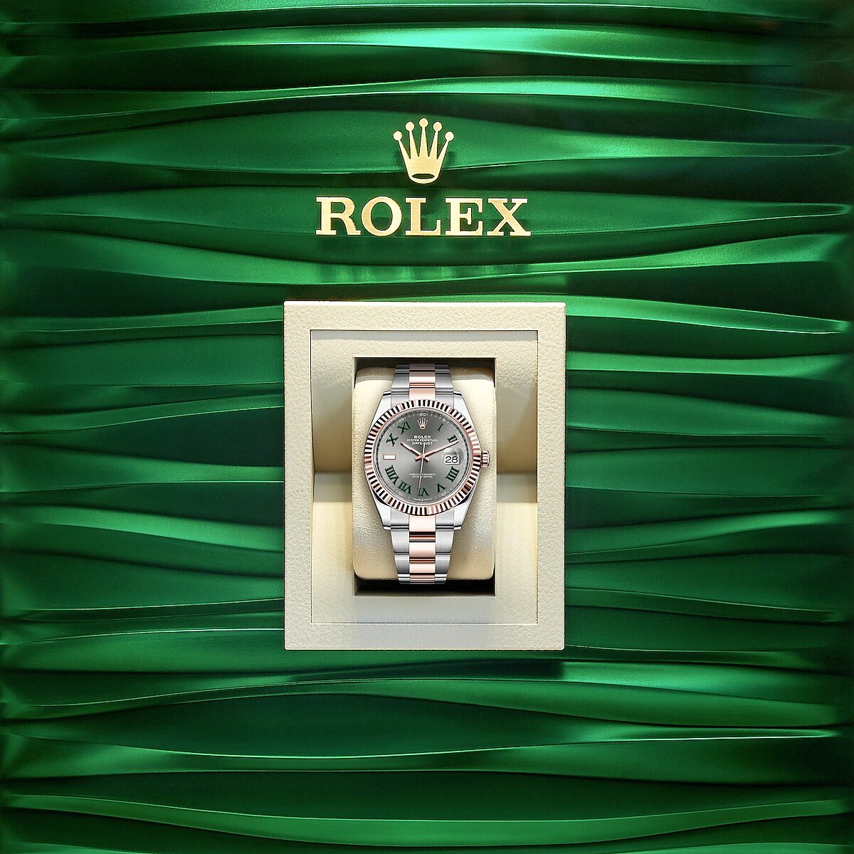Rolex Datejust 41, 18k Everose Gold and Stainless Steel, 41mm, Ref# 126331-0015 1:1