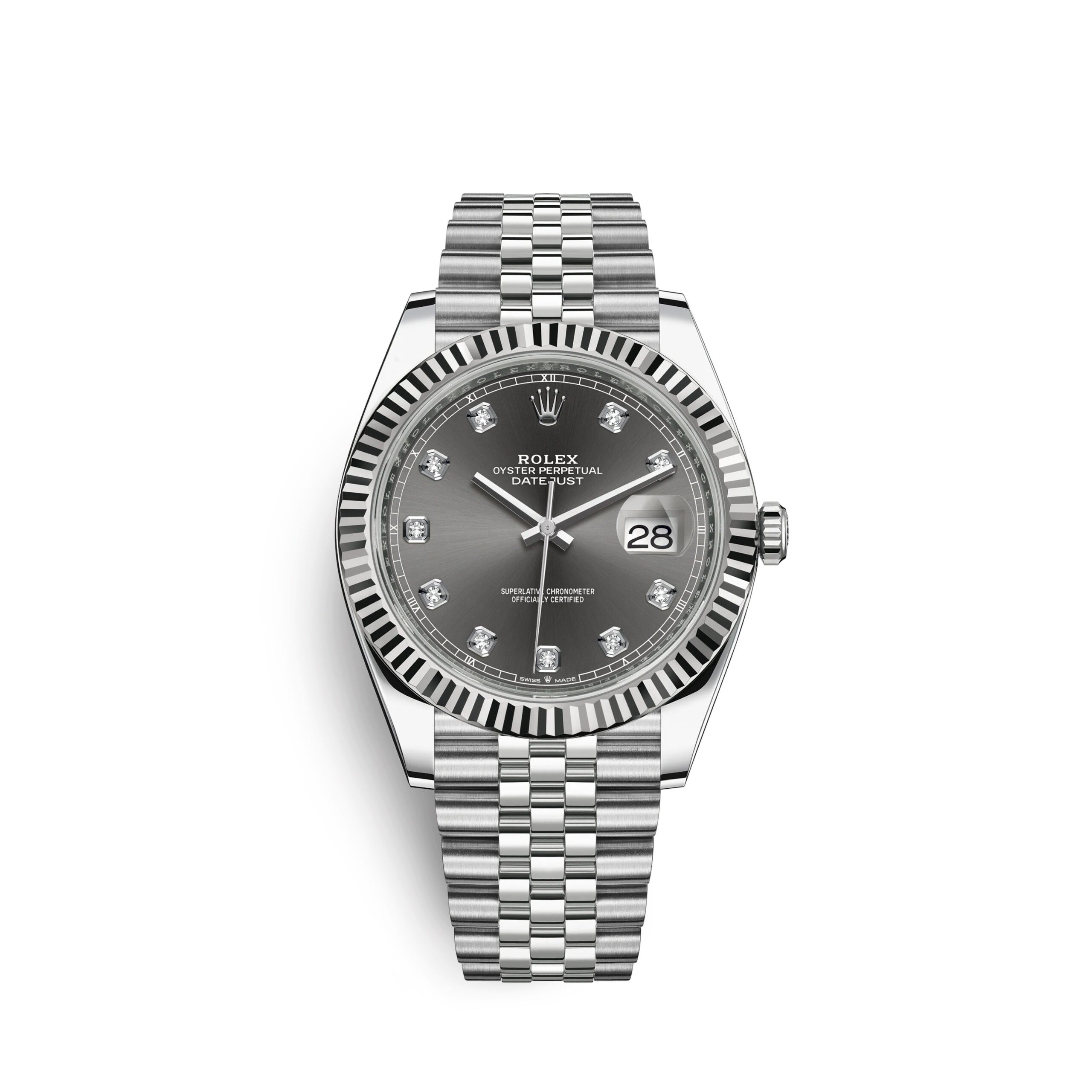 Rolex Datejust 41, Stainless Steel and 18k White Gold, 41mm, Ref# 126334-0006 1:1