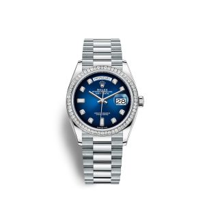 Rolex Day-Date, 36mm, Platinum and Diamonds, Ref# 128396tbr-0008 1:1