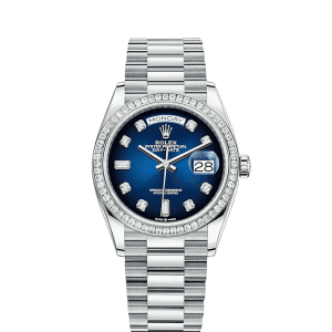 Rolex Day-Date, 36mm, Platinum and Diamonds, Ref# 128396tbr-0008 1:1