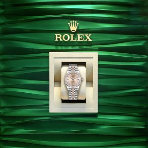 Rolex Datejust 31, Oystersteel, 18kt Everose Gold and diamonds, Ref# 278381RBR-0024 1:1