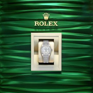 Rolex Datejust 31, Oystersteel, 18kt White Gold and diamonds, Ref# 278384RBR-0008 1:1