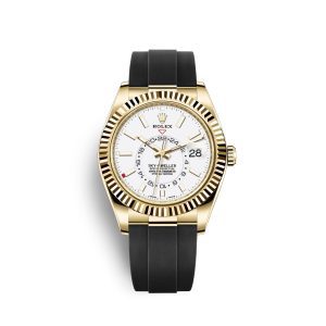 Rolex Sky-Dweller 42mm, 18k Yellow Gold, Oysterflex Ref# 326238-0006 1:1