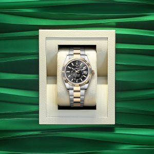 Rolex Sky-Dweller, 42mm, Oystersteel and 18k Yellow Gold, Black, Oyster, Ref# 336933-0003 1:1