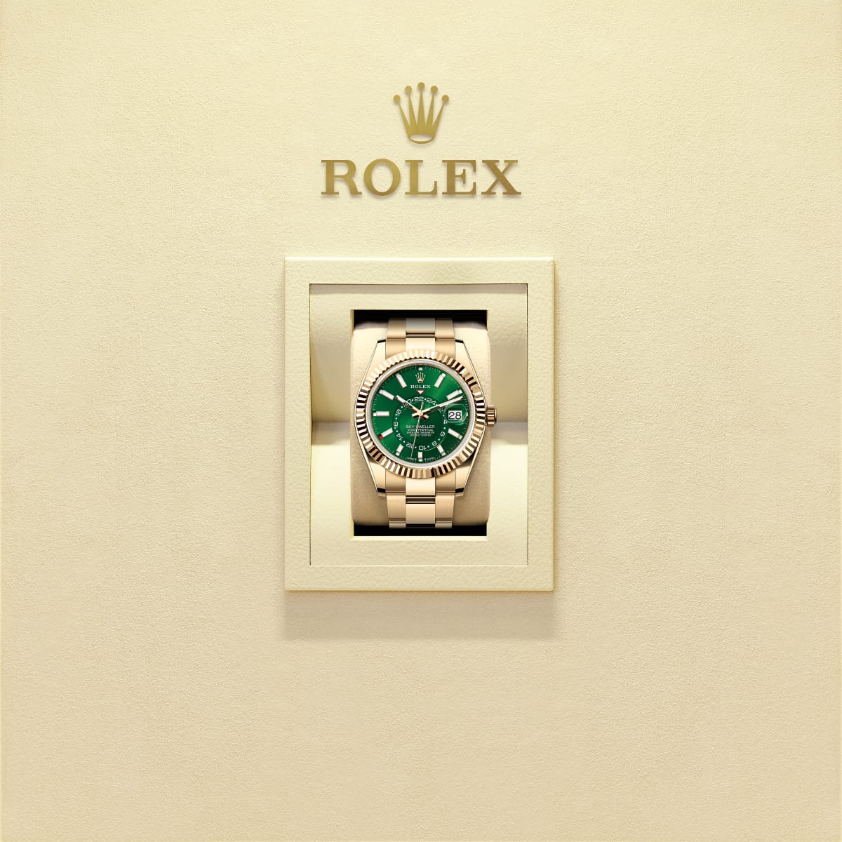 Unworn 2025, Rolex Sky-Dweller, 42mm, 18k Yellow Gold, Ref# 336938-0007, box & papers 1:1