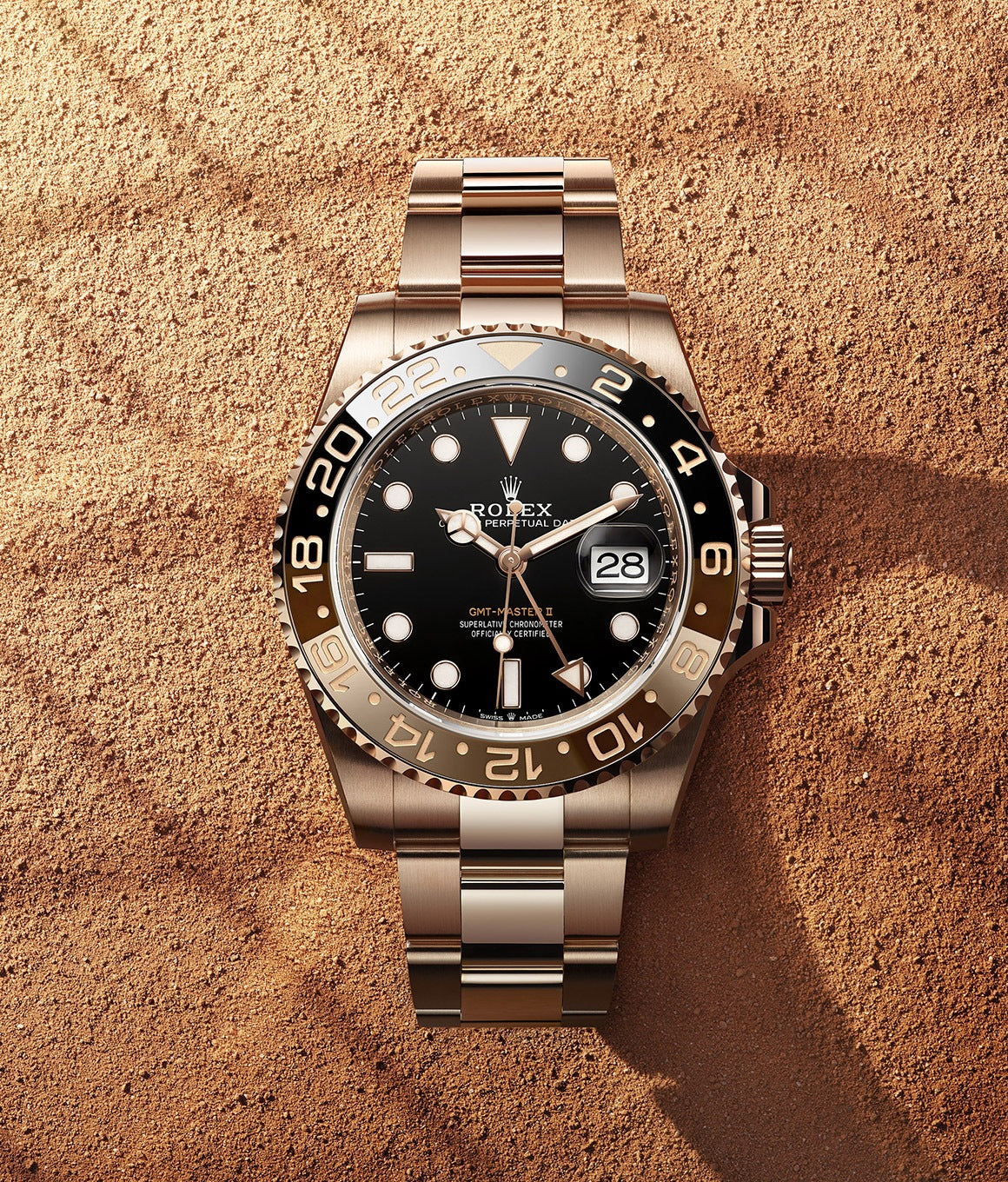 Rolex GMT-Master II Rootbeer, 18k Everose gold, 40mm, Ref# 126715chnr-0001 1:1