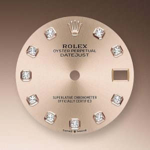 Rolex Datejust 31, Oystersteel, 18kt Everose Gold and diamonds, Ref# 278381RBR-0024 1:1