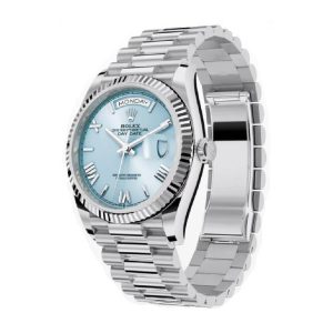 Rolex Day-Date 228236 “Ice Blue Grooved” Super Quality 1:1