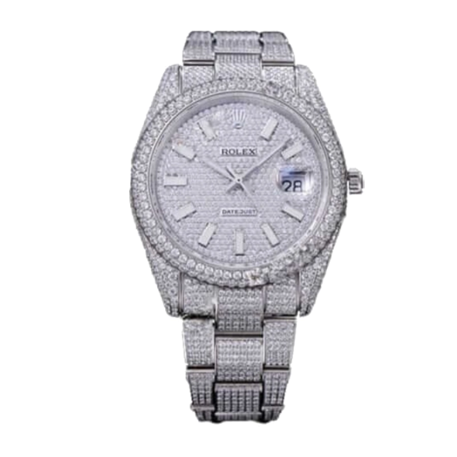 Rolex Datejust 116334 “Iced Out” Near Original 1:1