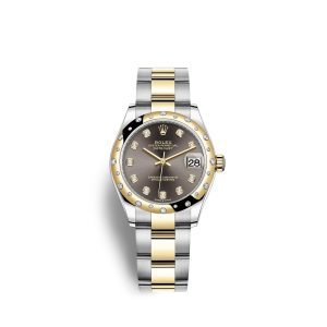 Rolex Datejust 31, Oystersteel, 18kt Yellow Gold and diamonds, Ref# 278343RBR-0021 1:1