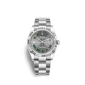 Rolex Datejust 36 Oystersteel and white gold Ref# 126234-0046 1:1
