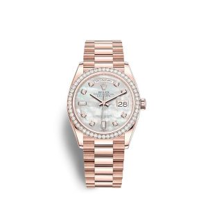 Rolex Day-Date 36 Everose gold Ref# 128345RBR-0028 1:1